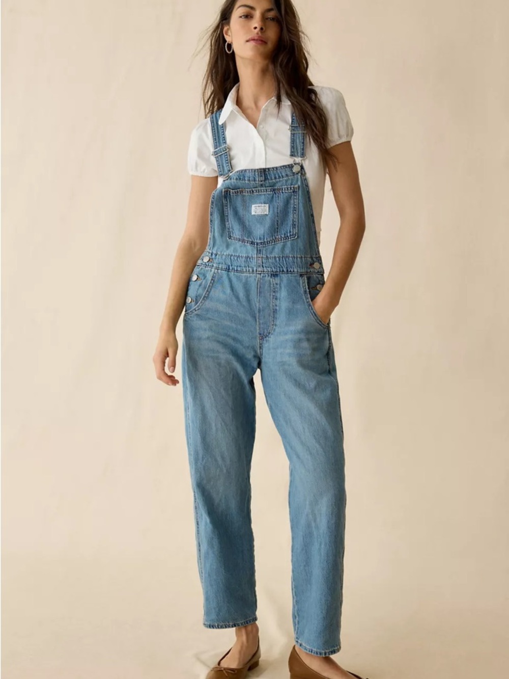 Levi’s Vintage Denim Overalls Straight Leg File Away Size Small